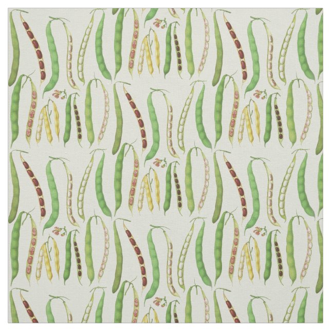 Ernst Benary’s Bean Varieties Fabric (Swatch)