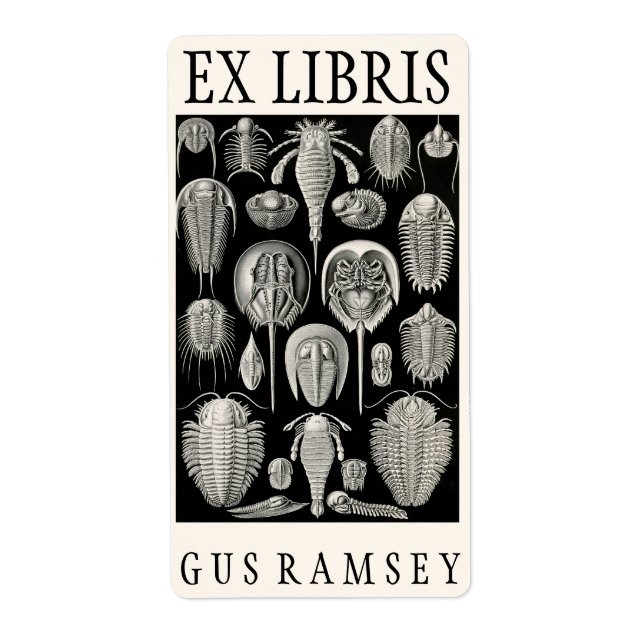 Ernst Haeckel Aspidonia Bookplate (Front)