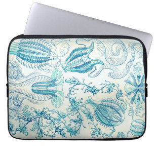Ernst Haeckel Ctenophorae Jellyfish Laptop Sleeve