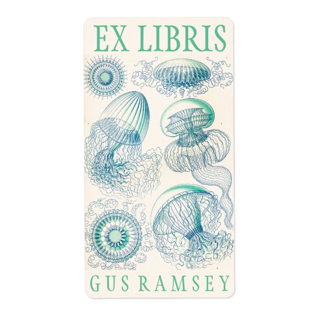 Ernst Haeckel Leptomedusa  Bookplates (Front)