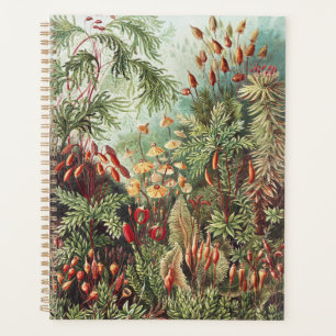 Ernst Haeckel Moss Nature Print Dark Academia Planner