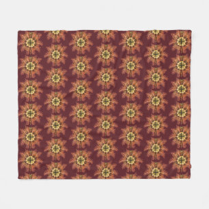 Ernst Haeckel Nautical Tunicate Red Sea Life Art Fleece Blanket