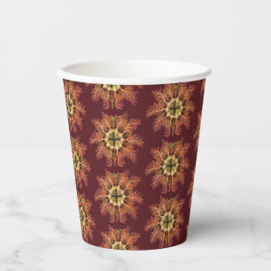 Ernst Haeckel Nautical Tunicate Red Sea Life Art Paper Cups