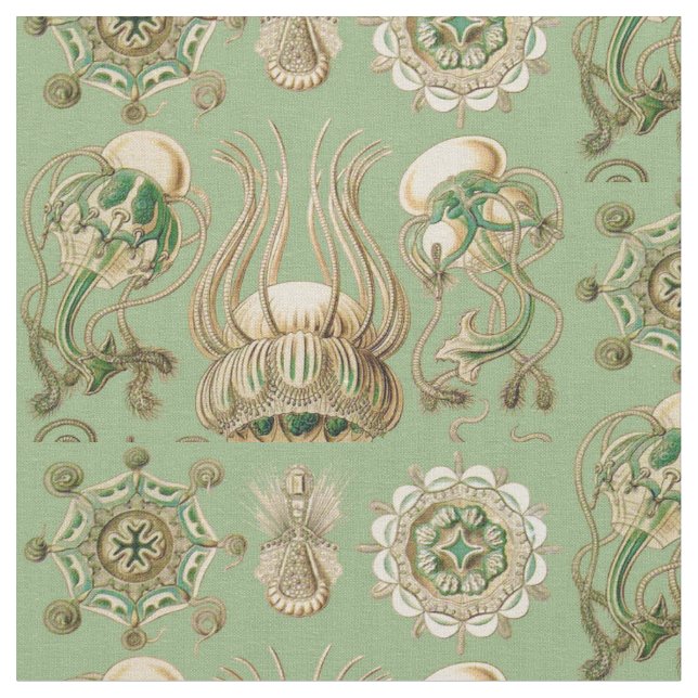 Ernst Haeckel’s Narcomedusae Fabric (Close Up)