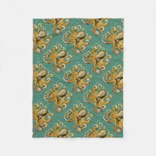 Ernst Haeckel’s Octopus Fleece Blanket