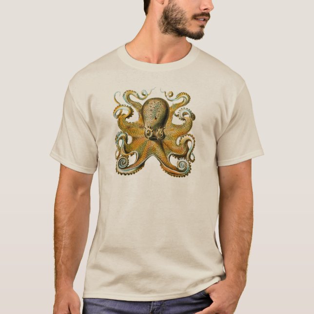 Ernst Haeckel’s Octopus T-Shirt (Front)