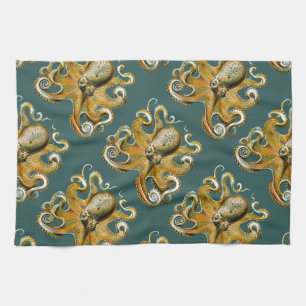 Ernst Haeckel’s Octopus Tea Towel