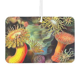 Ernst Haeckel Sea Anemones Vintage Art Car Air Freshener