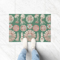 Ernst Haeckel Sea Life Pink Jellyfish Green Poster