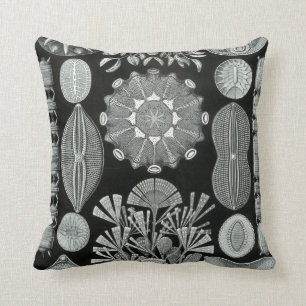 Ernst Haeckel throw pillow