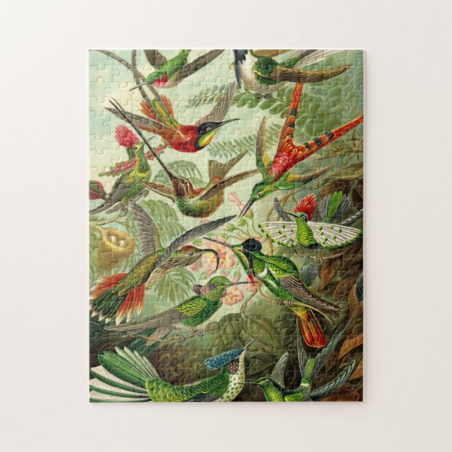 Ernst Haeckel Trochilidae Hummingbird Jigsaw Puzzle (Vertical)