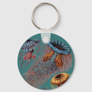Ernst Haeckel's Disco Medusae Key Ring