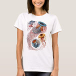 Ernst Haeckel's Disco Medusae T-Shirt<br><div class="desc">Created with a vintage scientific illustration by German biologist Ernst Haeckel</div>