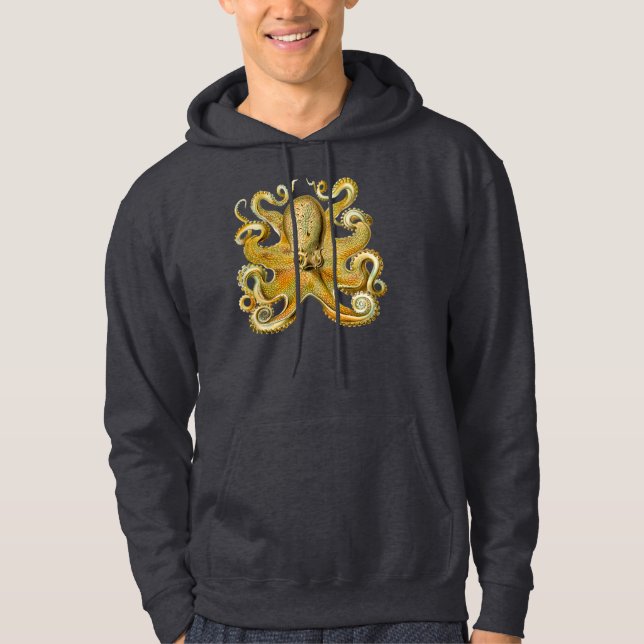 Ernst Haeckel's Octopus Hoodie (Front)