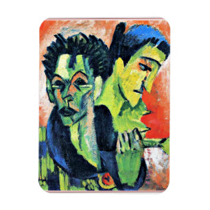 Ernst Kirchner - Double Self-Portrait Magnet