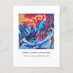 Ernst L. Kirchner - Colourful Landscape Modern Art Postcard