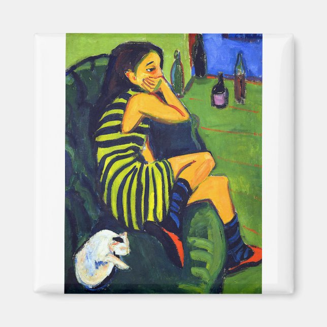 Ernst Ludwig Kirchner Artiste Marcella Magnet (Front)