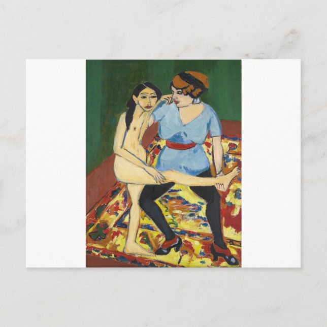Ernst Ludwig Kirchner - Dance Training Postcard (Front)