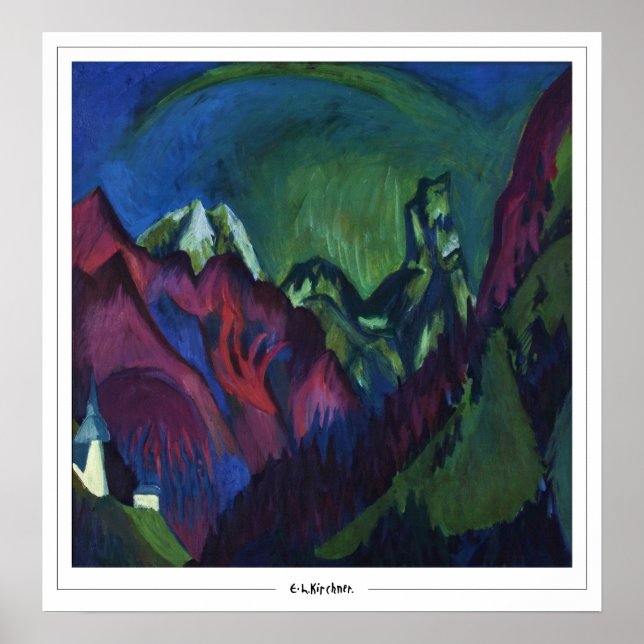 Ernst Ludwig Kirchner Zedign Art Poster #221-2 (Front)