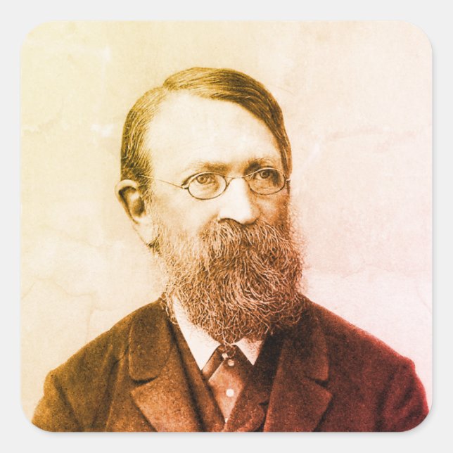 Ernst Mach Square Sticker (Front)