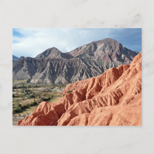 Eroded Mountain Range In Salta Province Postcard