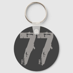 Eroded Style Number 77 Key Ring