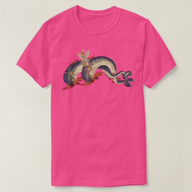 Eros riding on dolphins  T-Shirt (Design Front)