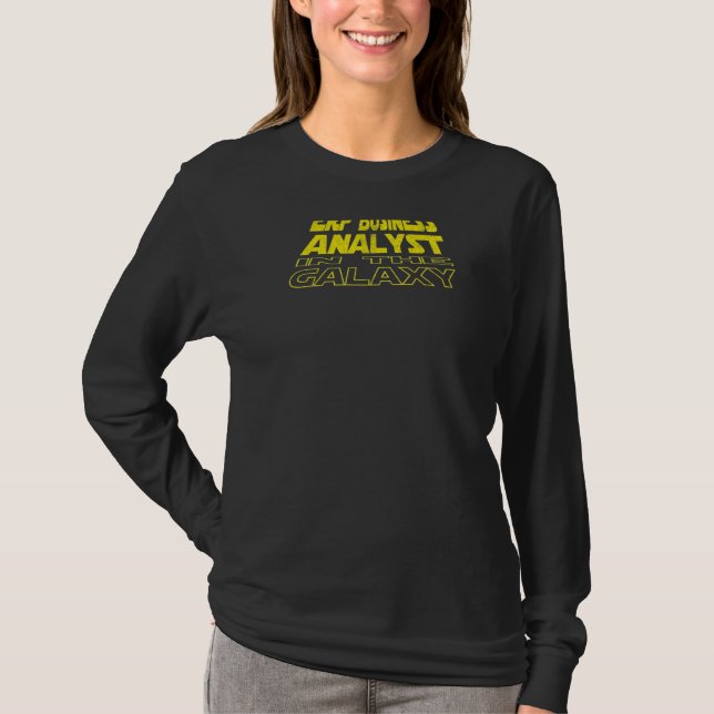 Erp Business Analyst  Space Backside T-Shirt (Front)