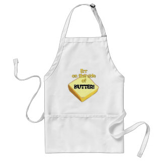 Err On The Side Of Butter - Apron, White Standard Apron