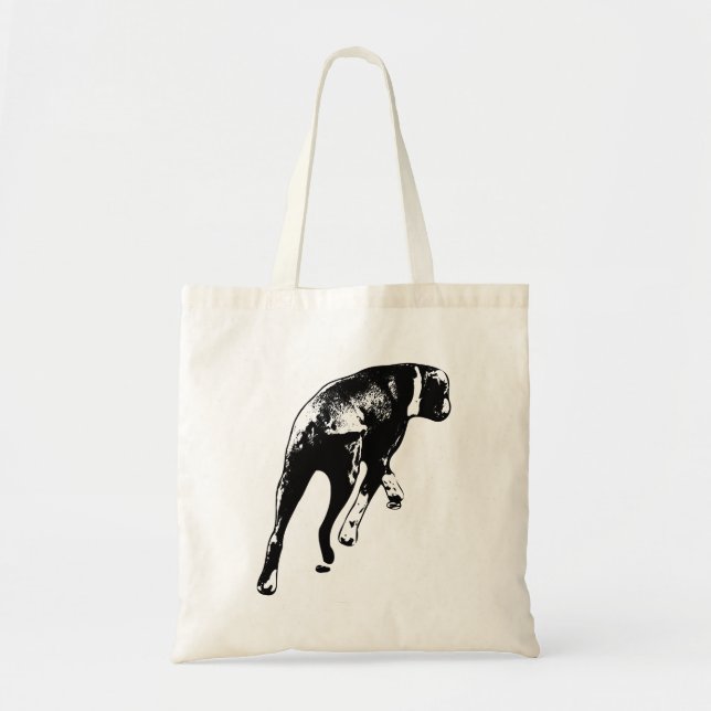 Errand Pace – Mid-Walk Dog Tote Bag (Front)