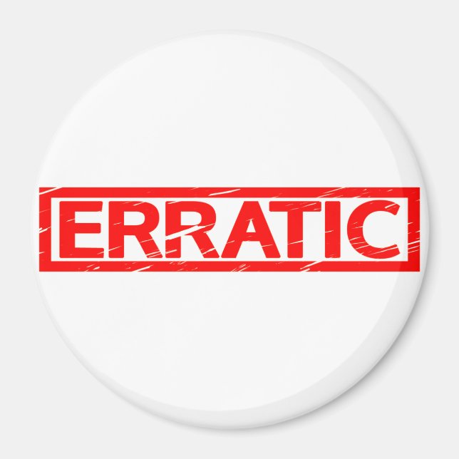 Erratic Stamp Magnet (Front)