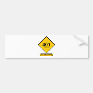 Error 401: Democracy Not Authorised Bumper Sticker