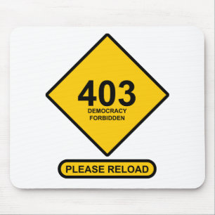 Error 403: Democracy Forbidden Mouse Pad