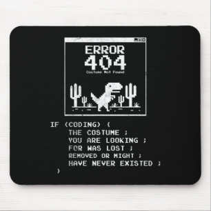Error 404 Costume Not Found Mouse Pad