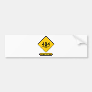 Error 404: Democracy Not Found Bumper Sticker