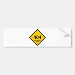 Error 404: Democracy Not Found Bumper Sticker
