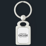 Error 404 Excuse Not Found Minimalist Typewriter Key Ring<br><div class="desc">Carry the standard everywhere. A clear, heavy-duty acrylic keychain featuring high-definition typewriter printing on both sides for a modern, industrial look.</div>