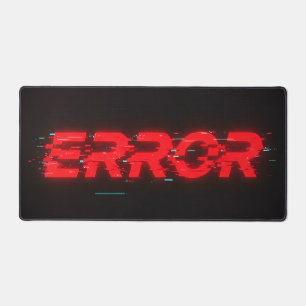 "ERROR" Glitch Aesthetic Extended Desk Mat