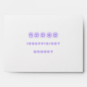 error insufficient memory envelope