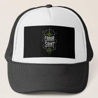 Error Saint Gothic Cyberpunk Front & Back Men's Trucker Hat