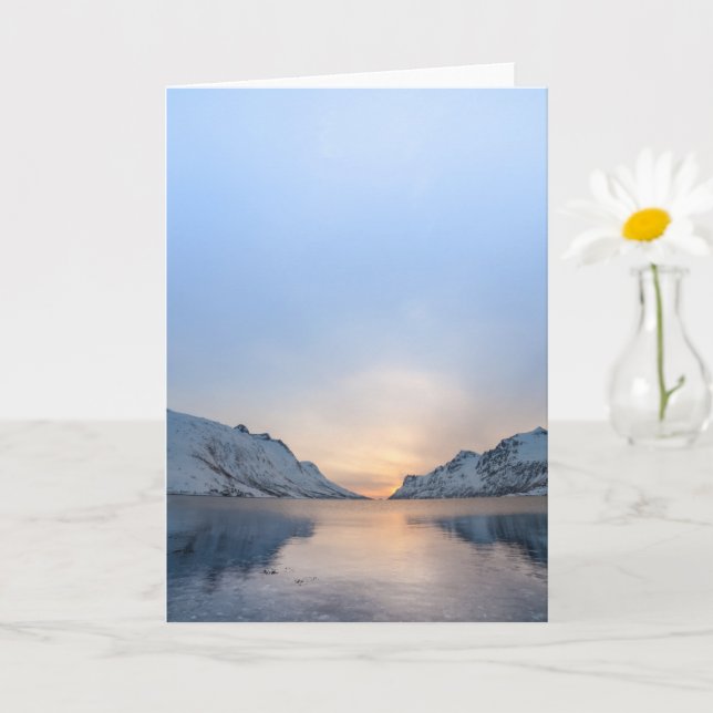 Ersfjorden Kvaloya Norway Card (Small Plant)