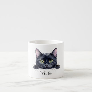 ersonalized Black Cat Mug | Custom Name Coffee Mug