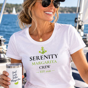 ersonalized Boat Name Margarita Crew Nautical T-Shirt