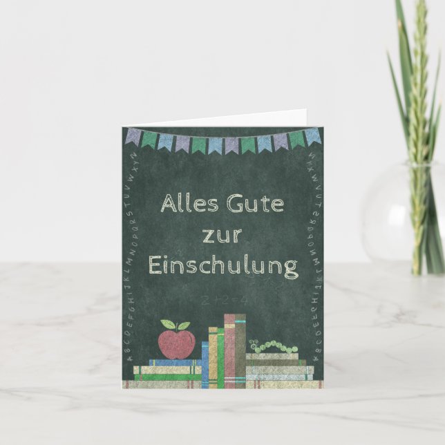 Erster Schultag | Alles Gute zur Einschulung Card (Front)