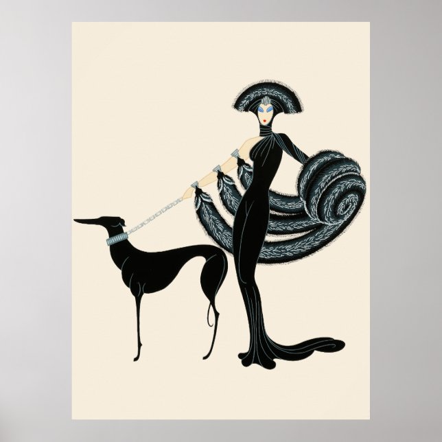 Erté - At the Theatre Suite, Symphony in Black Poster (Front)