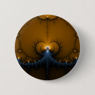 Erte - Fractal 6 Cm Round Badge