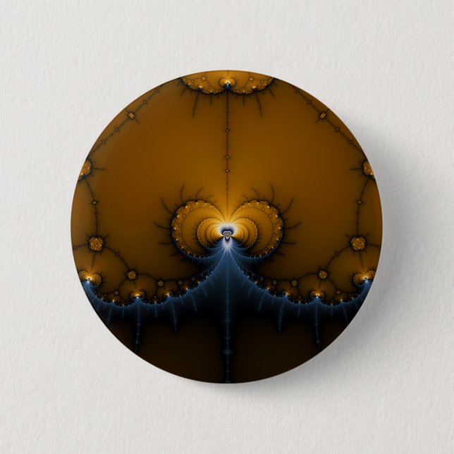 Erte - Fractal 6 Cm Round Badge (Front)