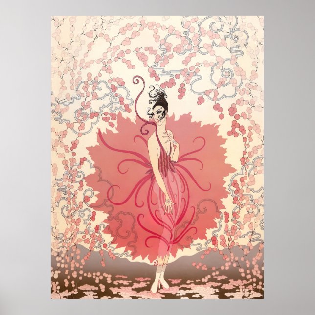 Erté - Pink Lady Poster (Front)
