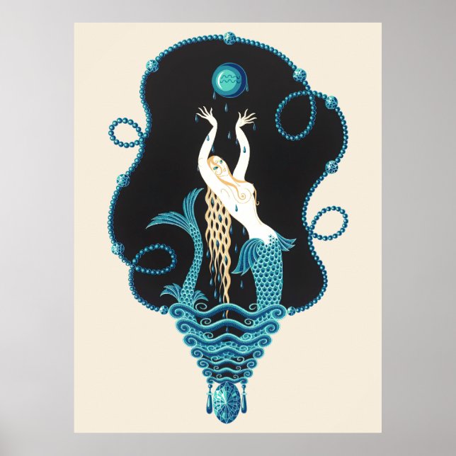 Erté - The Precious Stones Suite, Sapphire, 1969 Poster (Front)