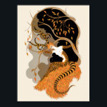 Erté - The Seasons, Autumn, 1970 Poster<br><div class="desc">Erté - The Seasons,  Autumn,  1970</div>